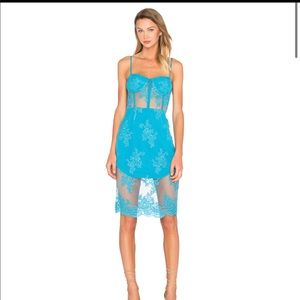 NBD lace mini dress